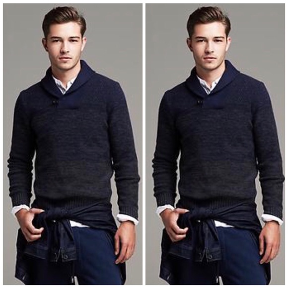 banana republic shawl collar sweater